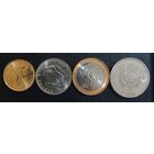 Замбия 50 нгве, 1, 2, 5 квача 2024 год ( набор 4 монеты).