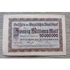 Werty71 Германия 20000000 марок 20 миллионов 1923 банкнота Гроссгельд Бавария