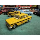 Москвич 412 милиция, номерной А8, мигалка - капля, классический желтый цвет, Тантал, Агат, Саратов с рубля.