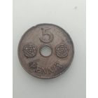Финляндия 5 пенни 1941 года .