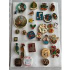 ЦЕНА ЗА ВСЕ Значки сборник: Детские, праздники, попугаи, цветы, цирк, сказки