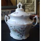 Старинная сахарница 19 в. Нижняя Силезия немецкий фарфор