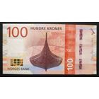 Норвегия 100 крон 2016 года. Тип Р-54. Состояние UNC!