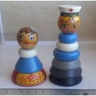 Игрушки ,пирамидка ,деревянные.Агитация.СССР.
