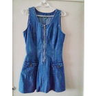 Сарафан джинсовый на замочке с пояском, р.44-46