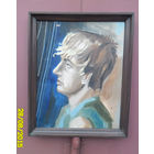 Портрет Неизвестного масло, фанера. Автор - всемирно известный Неизвестный художник.