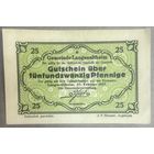 Нотгельд 25 пфеннигов 1917 год. Лангенальтхайм,. Веймарская республика