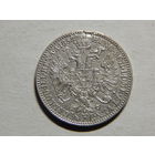 Австро-Венгрия 1/4 флорина 1858г