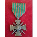 Военный крест периода Первой мировой Франция С рубля