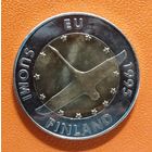 Финляндия 10 марок, 1995 г., Вступление Финляндии в Европейский союз, KM# 82