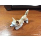 Статуэтка фарфоровая Лисичка перед прыжком с рубля