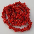 Бусы. Камень. Коралл. 70-е годы. Длина 43 см
