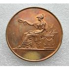 Франция. Лицей. Почетная медаль. Именная, вручена в 1889 г. Клеймо. Бронза 61 гр.