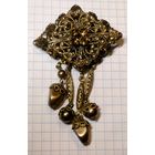 Брошь винтажная, Чехия