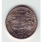 США. 25 центов 2023 года.  Из ролла  - состояние !