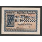 Германия Бавария 10 000 000 марок 1923 года. Состояние UNC!