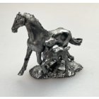 Статуэтка Лошадь с жеребёнком Оловянный сплав