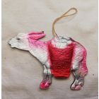 Елочная игрушка "Ослик", картонаж, СССР