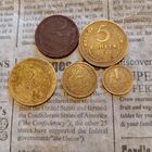 Лот монет СССР 5 штук, сборные лоты выставляются на пару часов