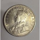 С рубля без мц! 1 рупия 1919 британская Индия! Портретное серебро!