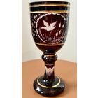 Хрустальный кубок Бидермаер Богемия вторая половина 20в