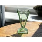 Ваза цветное стекло старый Неман 14x8.5cm