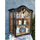 Винтажная Настенная Подвесная Витринка, ДУБ, Holland, ХХ век_2