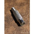 Штекер ТВ никель с пружиной