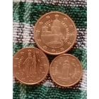 Сан Марино лот 1,2,5 центов 2004 UNC.