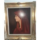 Старинная картина.  Холст масло. Подпись художника.