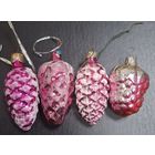 Игрушки елочные 4 шт. шишки. Времен СССР