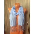 Красивая легкая шаль нежно-голубого цвета, 160 см на 45 см,очень симпатичный и нежный. Идеальное состояние.