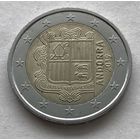 Андорра 2 евро 2019 Герб Андорры