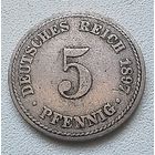 Германия 5 пфеннигов, 1897 A  2-1-56