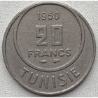 Тунис 20 франков 1950 г.
