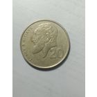 Кипр 20 центов 1991 года .