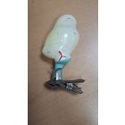 Старенькая елочная игрушка. Птичка на прищепке