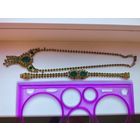 Ожирелья и браслет ссср изумрудные мечты