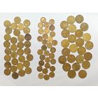 Монета 1 копейка, 2 копейки, 3 копейки, 1926-1970 гг. Одним лотом. С рубля