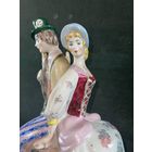 Старая фарфоровая статуэтка трубочист и пастушка. СССР много Лотов с рубля