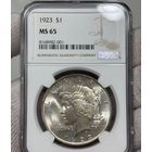 MS65 ! NGC 1 доллар 1923