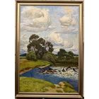 Савицкий В.Н "Летний день" 1980 г. Холст, масло. Размер с рамой 99х141 см.