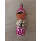 Ёлочная игрушка СССР "Мальчик с дудкой". С РУБЛЯ.