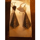 Серьги-ромбики бижутерные, СССР