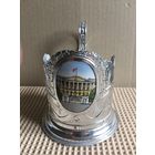 ПОДСТАКАННИК "СМОЛЬНЫЙ". ЛЕНЭМАЛЬЕР. СМ.ФОТО И ОПИСАНИЕ ЛОТА.