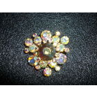 Старинная Чешская Брошь-Кулон Большая