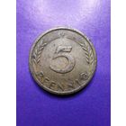 Германия ФРГ 5 пфеннингов 1950 F
