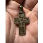 Крестик нательный старинный "Прямоконечный"
