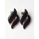 Серьги клипсы. Размер 3 см на 1,8 см. 70-е годы.