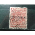 Родезия, 1909. Надпечатка на марке ЮАР